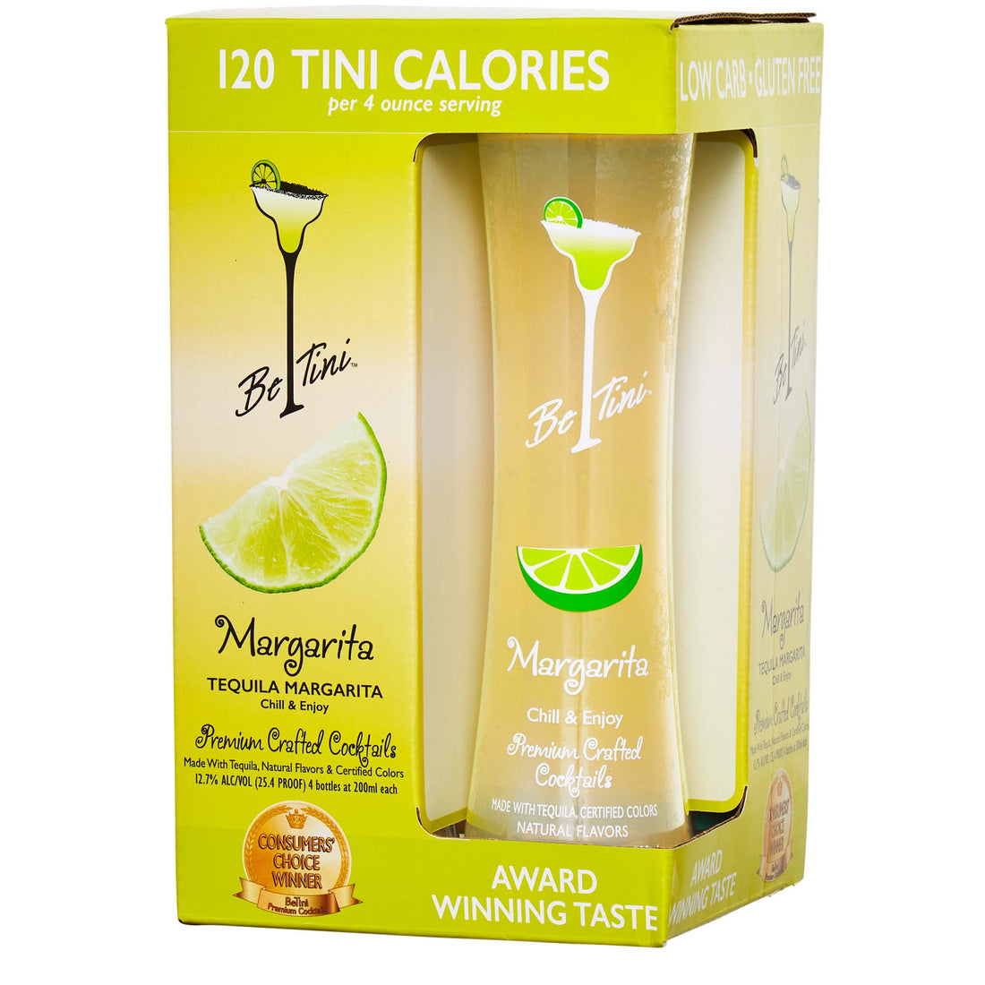 Be Tini Spirits - Margarita Tequila Cocktail 200ml 4 pack