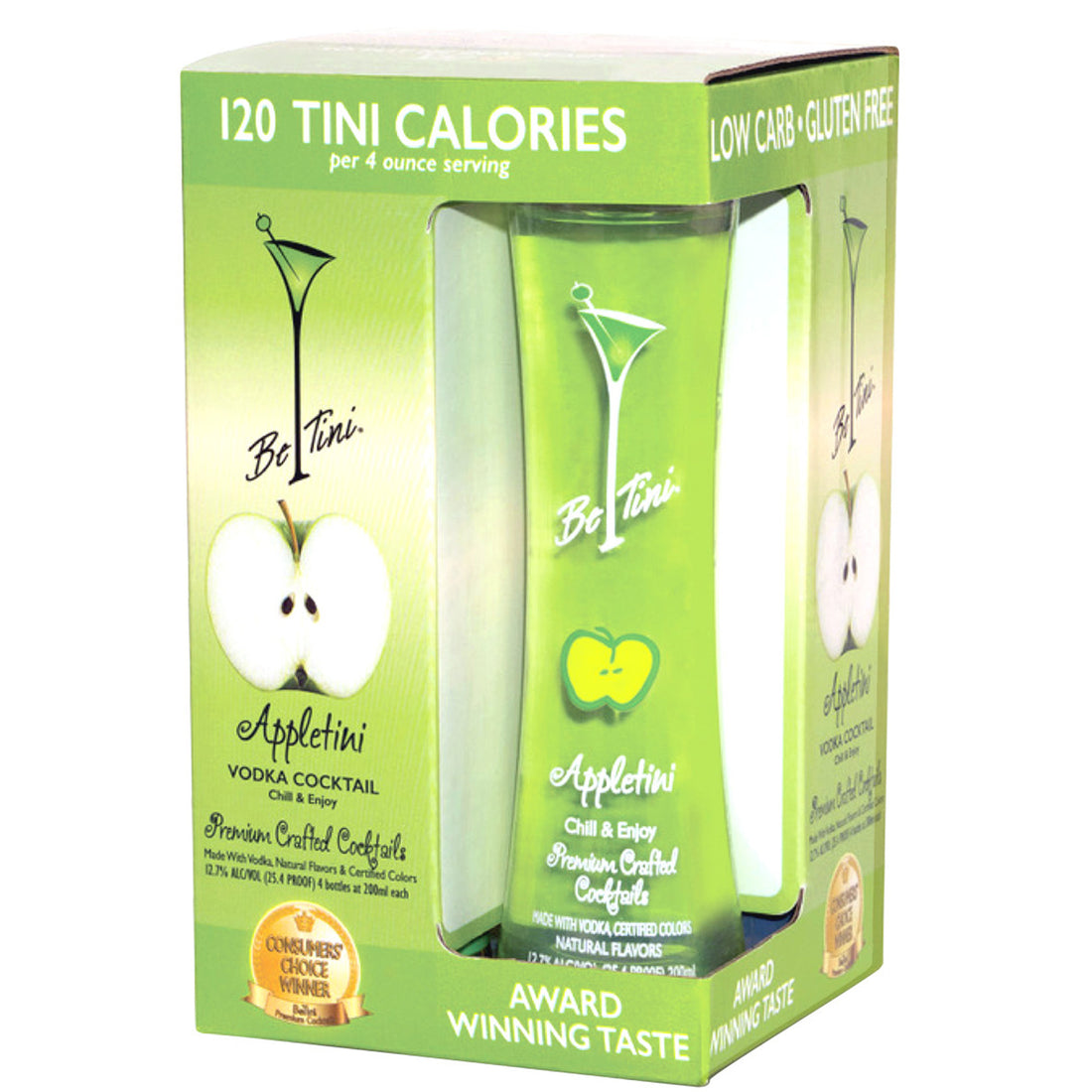 Be Tini Spirits - Appletini Vodka Martini 200ml 4pack