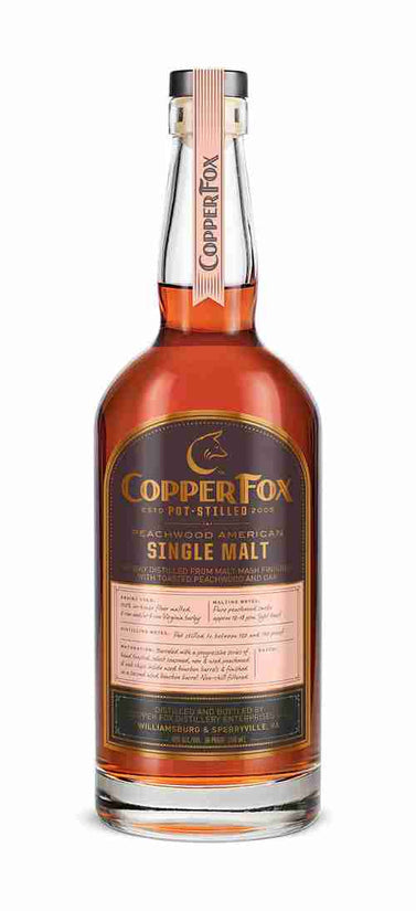 Copper Fox Peachwood American Single Malt Whisky